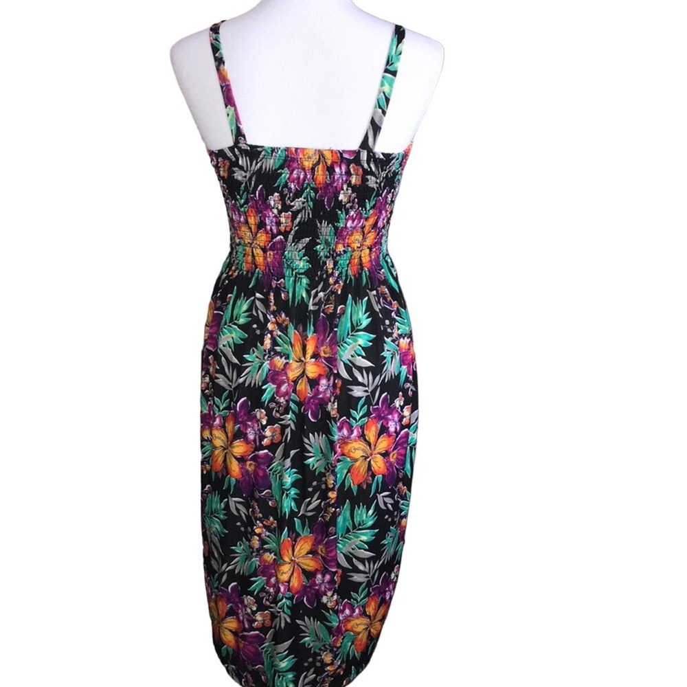 CANDY COUTURE VIBRANT FLORAL MULTICOLOR DRESS SMALL - Picture 3 of 4